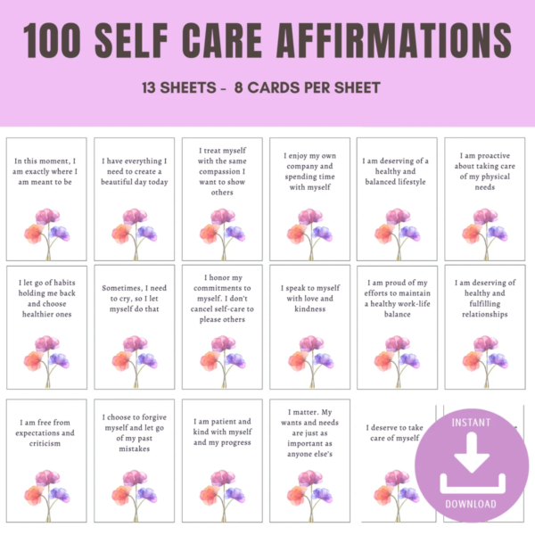 100 Self Care Affirmations - Image 2